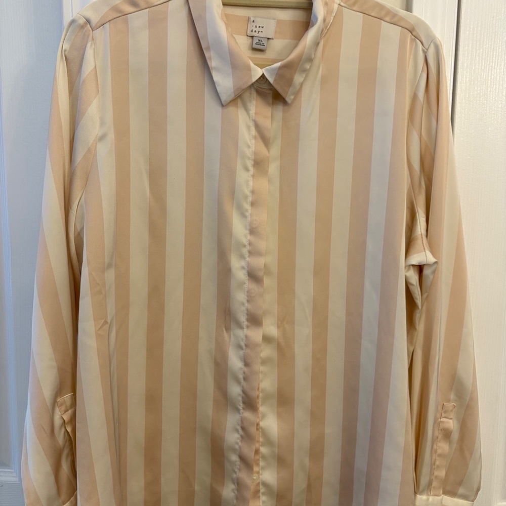 A New Day Striped Satin blouse - Picture 6 of 7